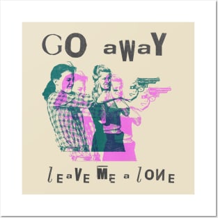 go away leave me alone vintage art Posters and Art